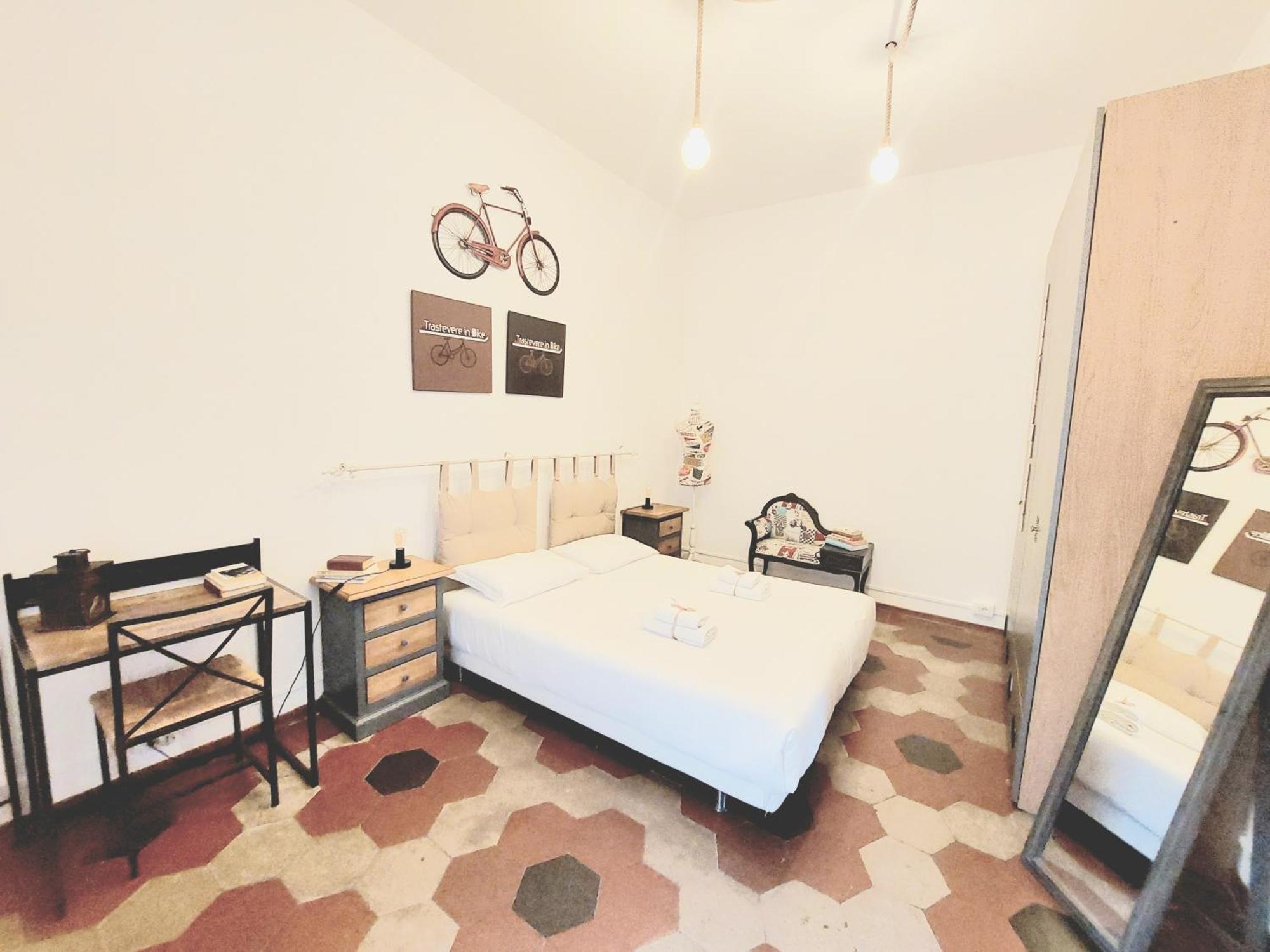 Trastevere In Bike - Con Wi-Fi E Ac روما المظهر الخارجي الصورة
